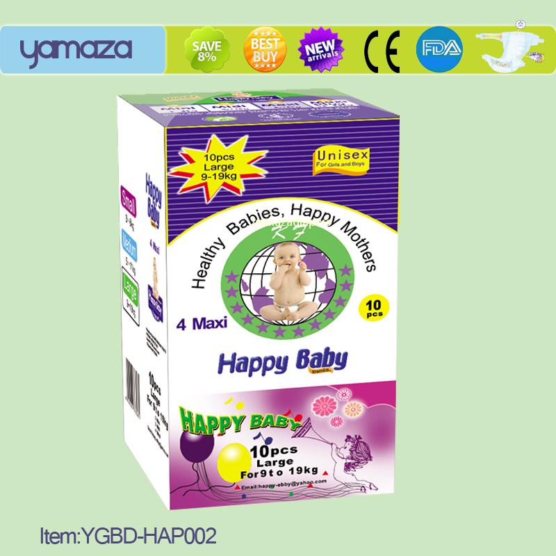 happy baby diapers/12/11/10 pcs per bag